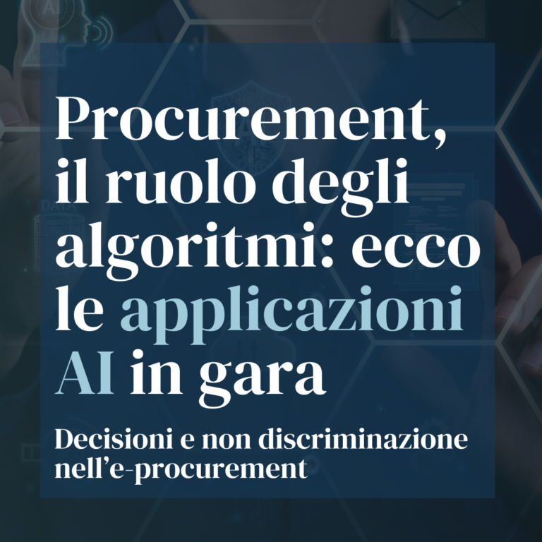 Ai E Procedure Di Gara E Procurement Applicazioni Negli Appalti