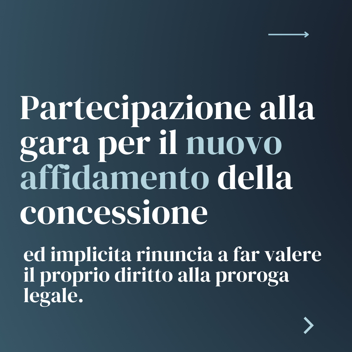 affidamento concessioni