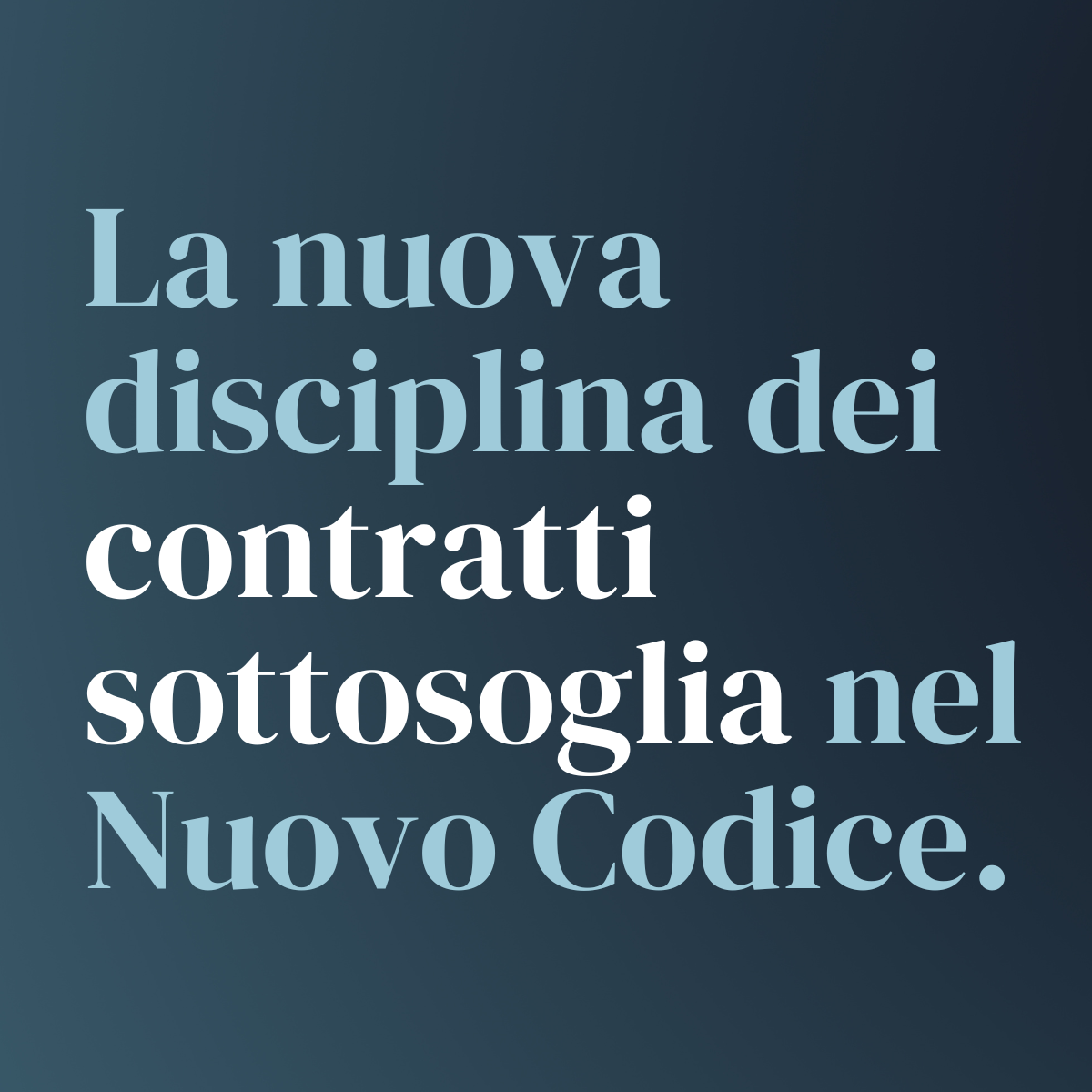 Contratto Sottosoglia